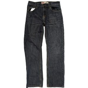 Levi's 505 Jeans Men's 30x30 Blue Dark Wash Straight Leg Jeans